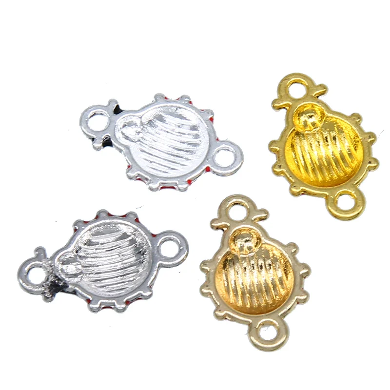6 шт./лот Очаровательные Подвески божья коровка подвеска из сплава подходит для