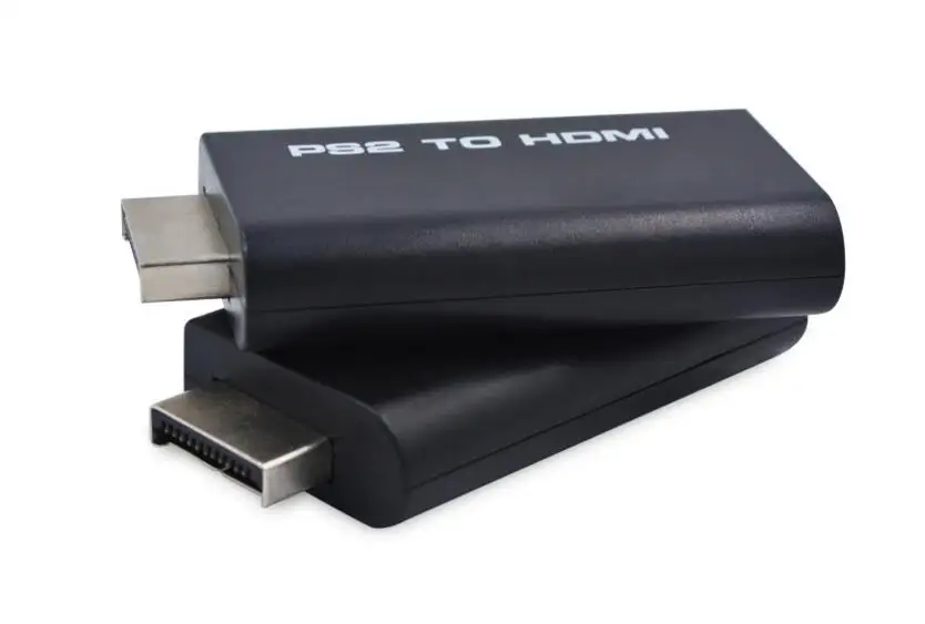 50 шт. портативный преобразователь PS2 в HDMI воспроизведение видео аудио конвертер