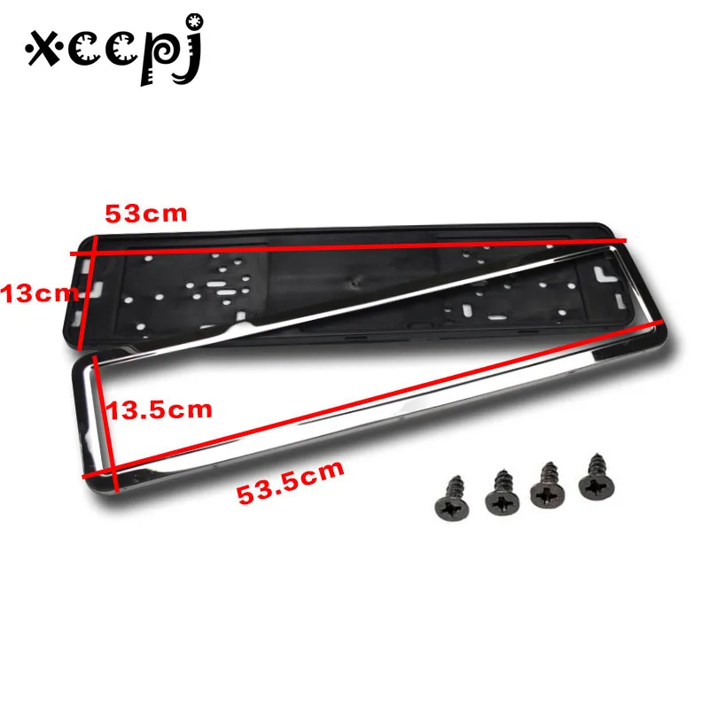 1 шт. нержавеющая сталь Европейский Универсальный Автомобильный номерной знак