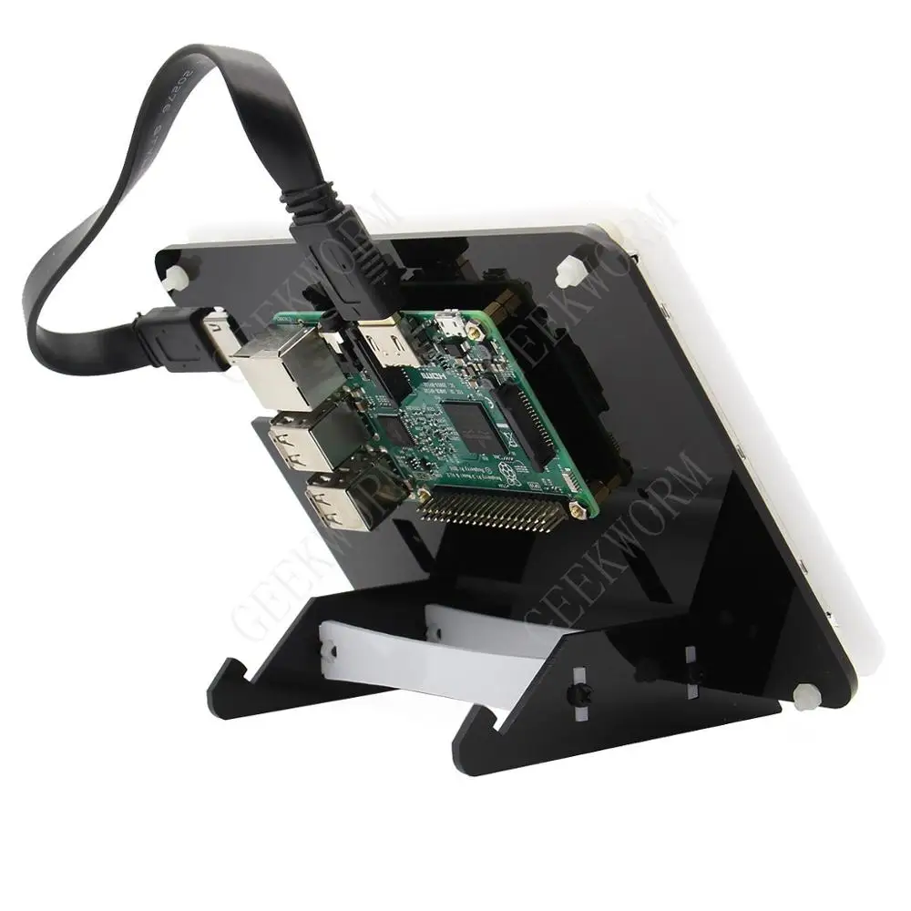 Акриловая подставка для 7 дюймов Hdmi TFT ёмкостный Тач Экран щит Raspberry Pi 3 Model B и 2|holder