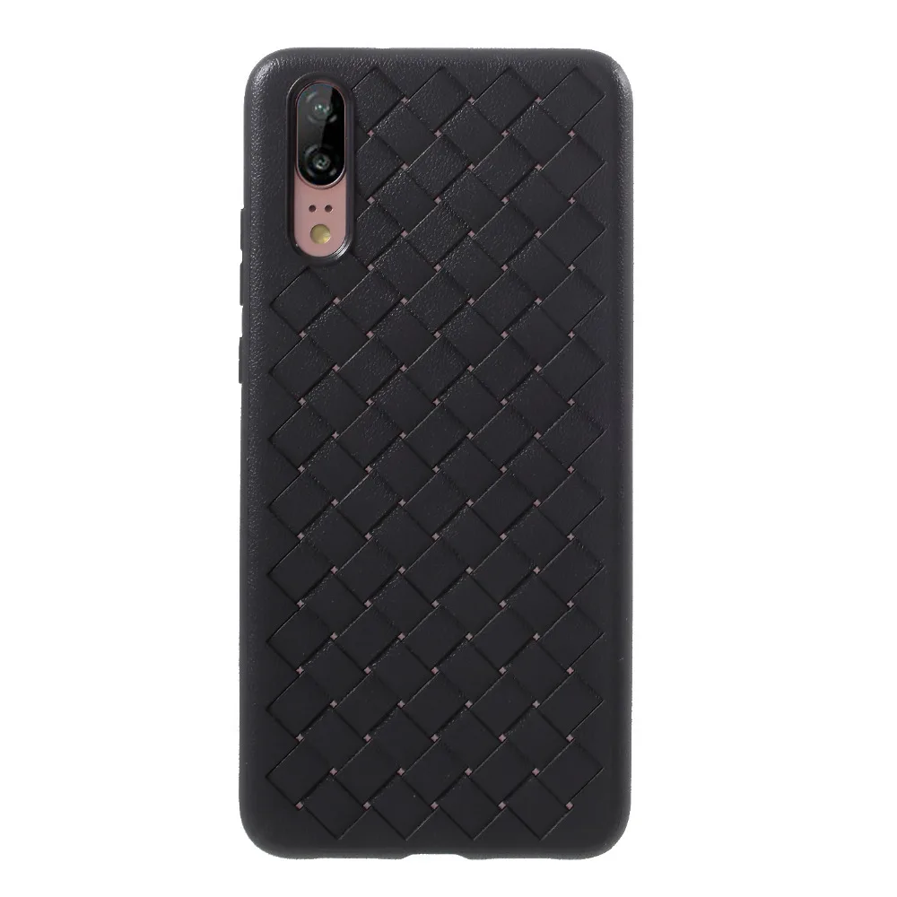DULCII для huawei P20 Pro Чехол тканым узором гибкий силиконовый задняя крышка телефона