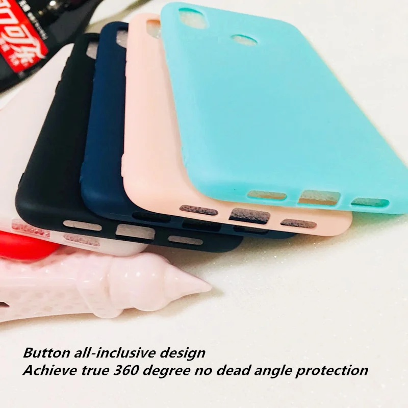 10pcs Candy solid color matte soft shell For Xiaomi 8 Simple and stylish protective case for xiaomi SE Back cover black blue | Мобильные