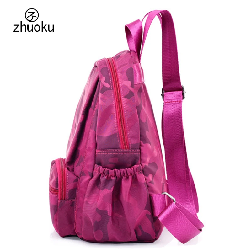 Школьные сумки для девочек рюкзак женский хорошее качество камуфляж нейлон