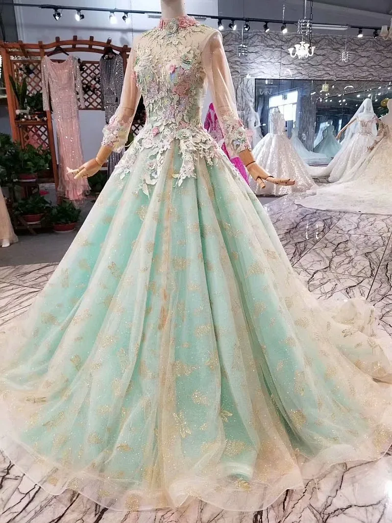 Vestido дебютантное бальное платье Бальные платья салатовый с открытыми плечами 3D цветы сладкий 16 платье Vestidos De 15 Anos