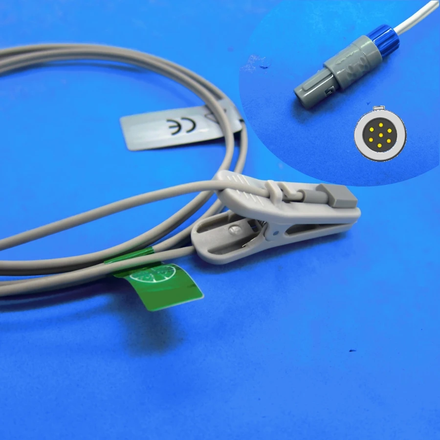 

Long cable adult ear clip spo2 sensor for BCI ADVISOR 6100 9100 patient monitor