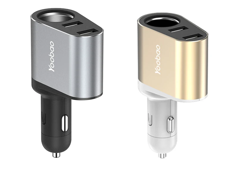 Yoobao YB209 автомобильное Зарядное устройство с двойным USB портом 2.4А автомобильная зарядка для iPhone 7 Samsung Xiaomi