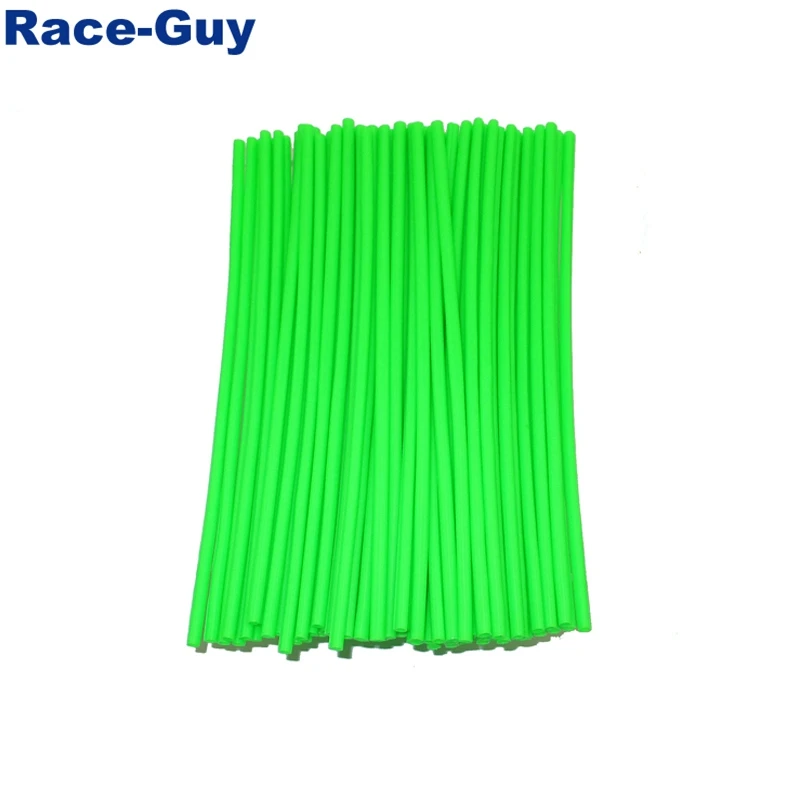 Green Spoke Skins Covers Wheel Rim Guard Wraps For Yamaha YZ TTR TW WR Honda CRF CR XR XL Pit Dirt Bike |