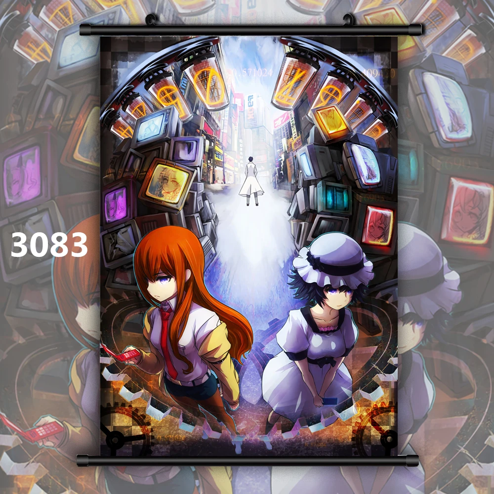 3083 Steins Gate макисэ курису Кристина Сиина Mayuri Аниме Манга настенный плакат в рулоне в - Цвет: 3083