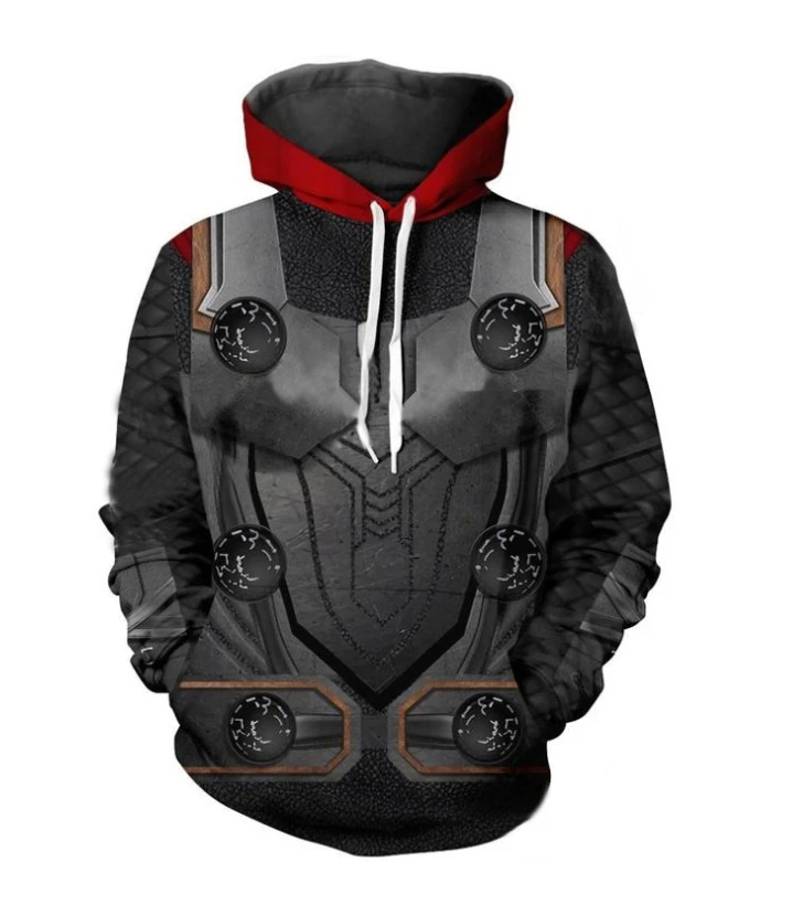 Мстители 4 Endgame мужские и женские толстовки Капитан Америка 3D куртка с капюшоном