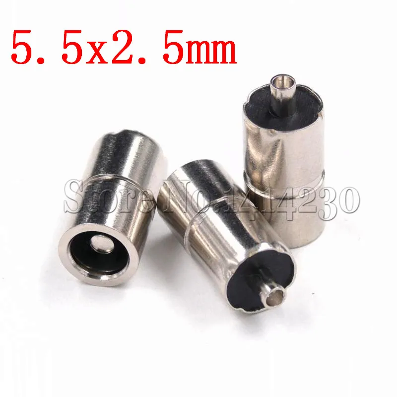 5.5x2.5mm 10P DC полностью Металлическая розетка 2,0*0,6 мм 2,5*0,7 мм 3,5*1,35 мм 4,0*1,7 мм 4,8*1,7 мм 5,5*1,7 мм 5,5*2,1 мм 5,5*2,5 мм* мм DC мощность розетки - Цвет: 5.5x2.5mm