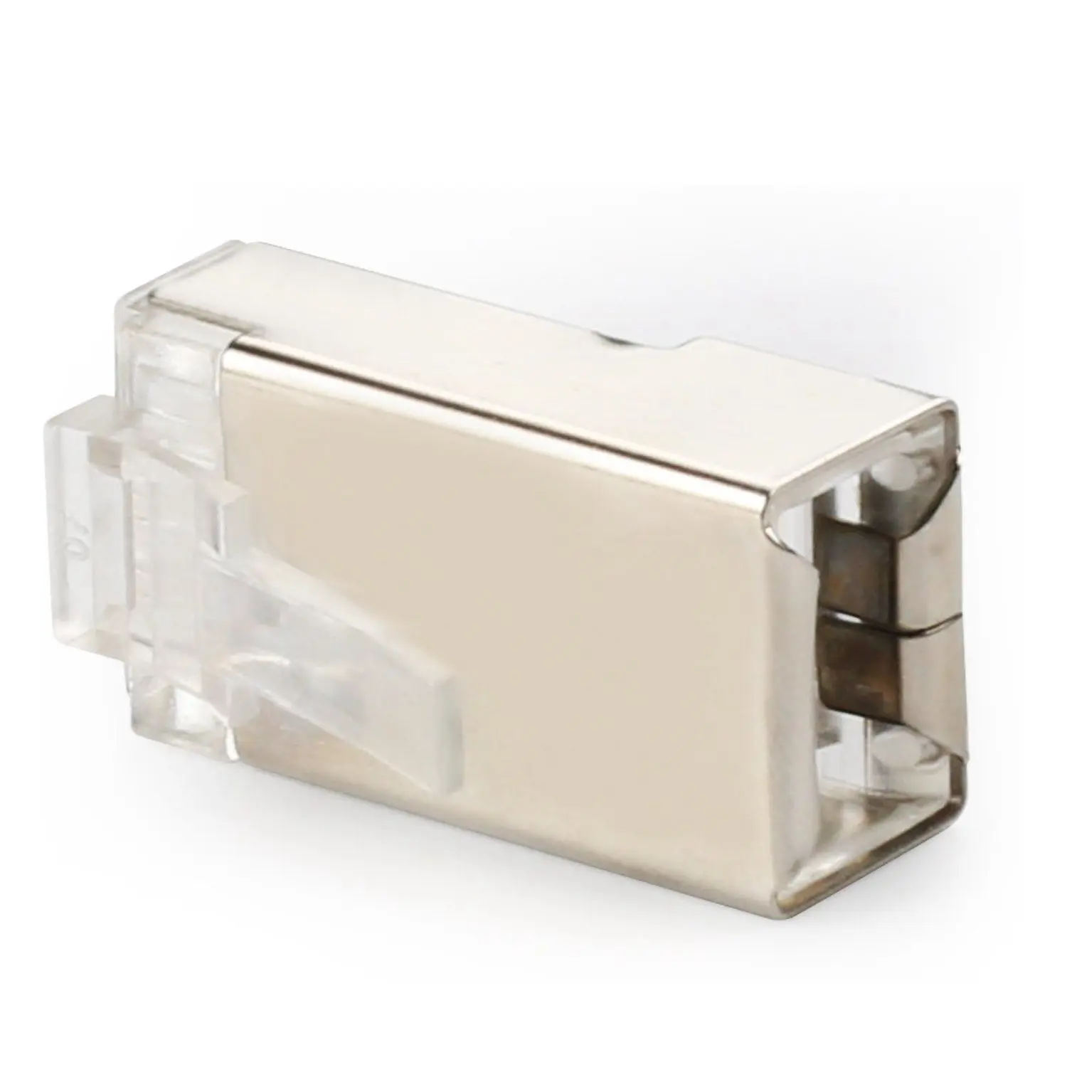 Экранированный RJ45 разъем CAT5E CAT6 обжимной Ethernet STP 8P8C модульные Кристальные головки