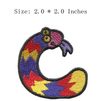 eggplant 2 0wide diy new fonts embroidery patch for eyestonguepurple color