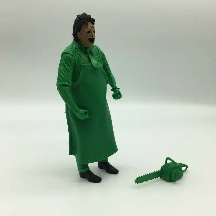 Verde Carburante 40TH Leatherface Il Техасская резня бензопилой экшен фигурка из ПВХ Collezione модель