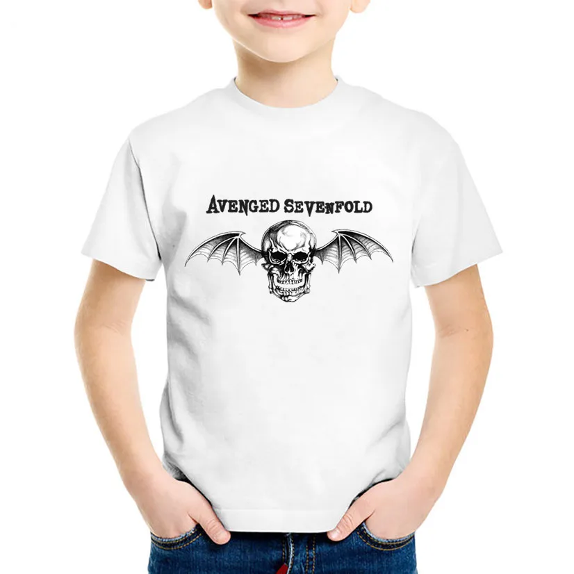 Avenged Sevenfold/модные детские футболки с принтом черепа детская крутая летняя