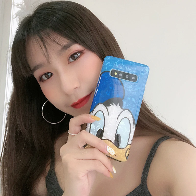 YHBBCASES мягкие чехлы для samsung Galaxy S10 5G S8 S9 Plus Note 10 Plus 8 9 карамельный цвет раковины чехол для телефона
