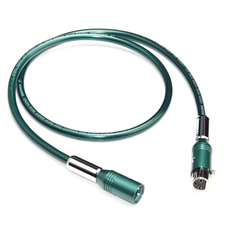 ATAUDIO Hifi XLR кабель высокой чистоты OCC 2XLR штекер-гнездо для соединения с микрофоном