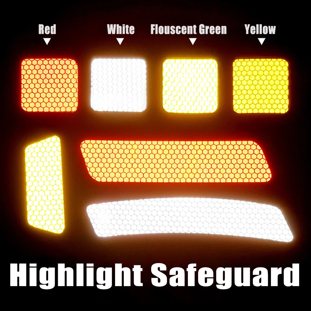 2 шт./партия автомобильный бампер обод колеса брови светоотражающая