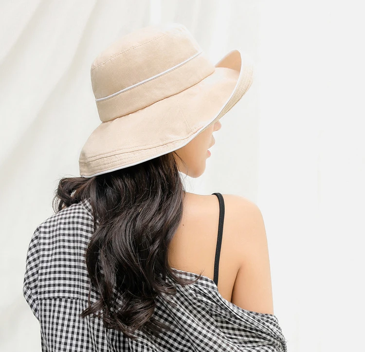 Летняя женская кепка hepbern хлопковая дышащая Кепка с широкими полями Sombrero Sunhat