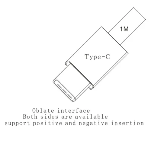 Date Cable TYPE-C 1M Дата кабель провод гарнитура Bluetooth наушники емкостный ручка для мобильного телефона - Цвет: Date Cable TYPE-C 1M