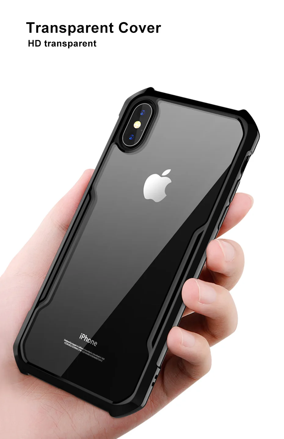 Оригинальный Роскошный прозрачный чехол для apple iphone 11 pro max x xs xr противоударный