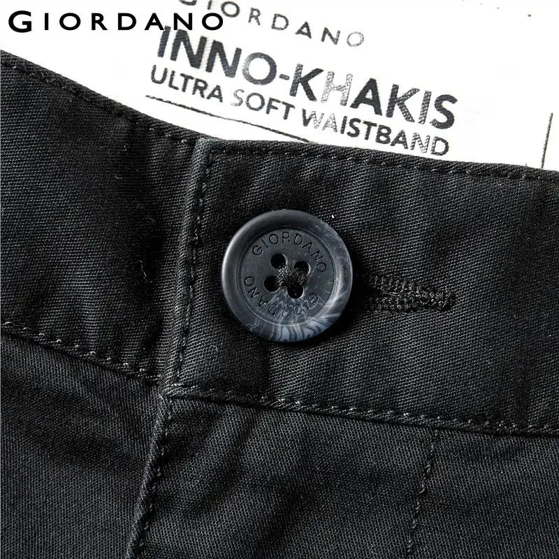 Giordano тонкие стрейчевые брюки на низкой талии выполненные из натурального хлопка