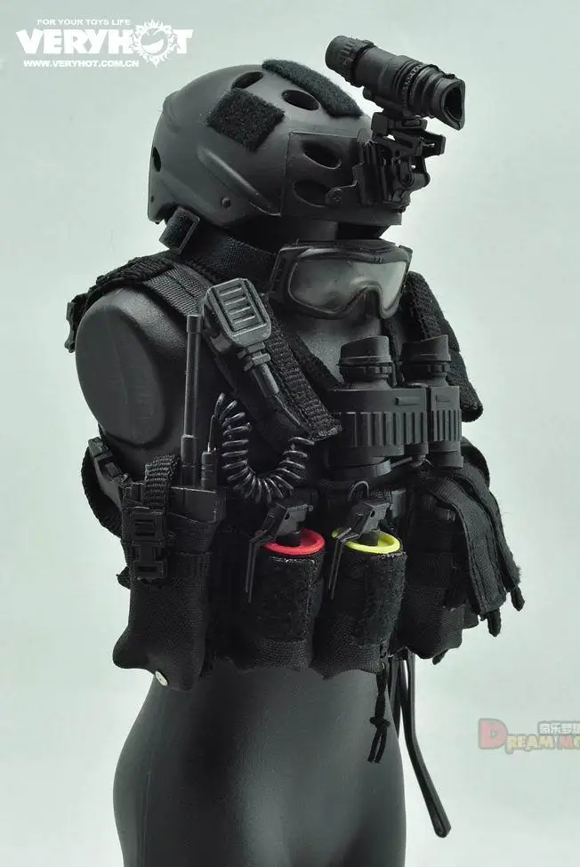 VeryHot 1/6 солдатский военный костюм одежды черная снайперская Униформа модели оружия оборудование для 12 дюймов фигурка(без головы тела