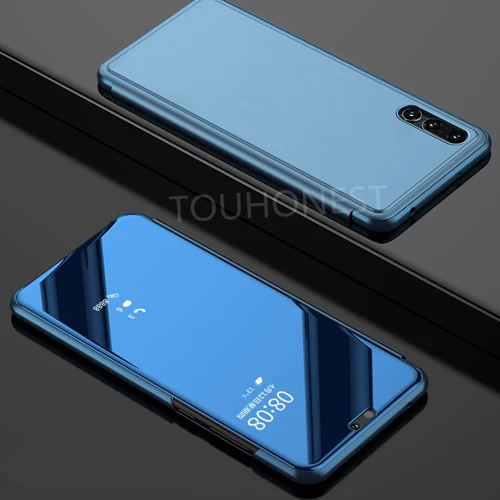 Небесно-голубой Для Red mi Note 8 5 Pro Note 6 Note 7 Pro Red mi K20 S2 mi rror View Флип умный чехол Чехол для Xiaomi mi 9 CC9E A3 lite mi 8 lite - Цвет: Небесно-голубой