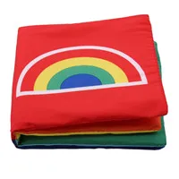 Rainbow Черно-белая Детская Мягкая тканевая книга, Детские Первые красочные Развивающие игрушки для детей, стимулирующая зрение, упаковка из 3 подарков - Цвет: Rainbow