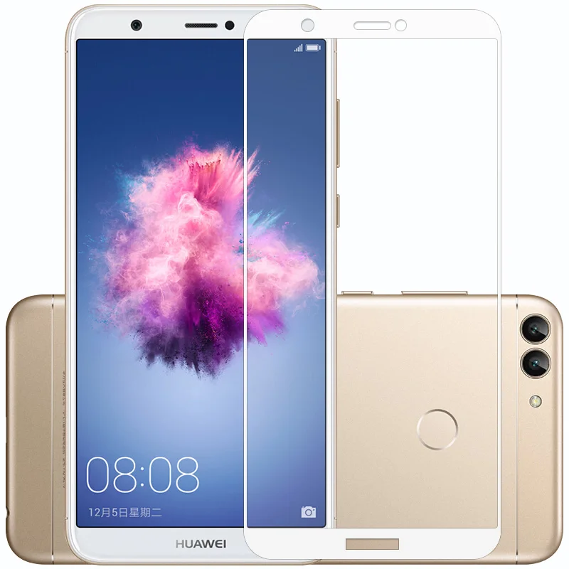 Закаленное стекло с полным покрытием для Huawei P Smart Dual SIM Защитная пленка экрана Φ FIG
