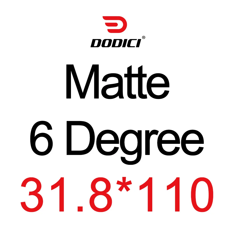 Matte 110mm DODICI Серый Серебряный велосипед углеродный стволовый велосипед дорога MTB стебли горный велосипед 3K матовый блеск велосипедная часть 31,8*80/90/100/110 мм - Цвет: Matte 110mm