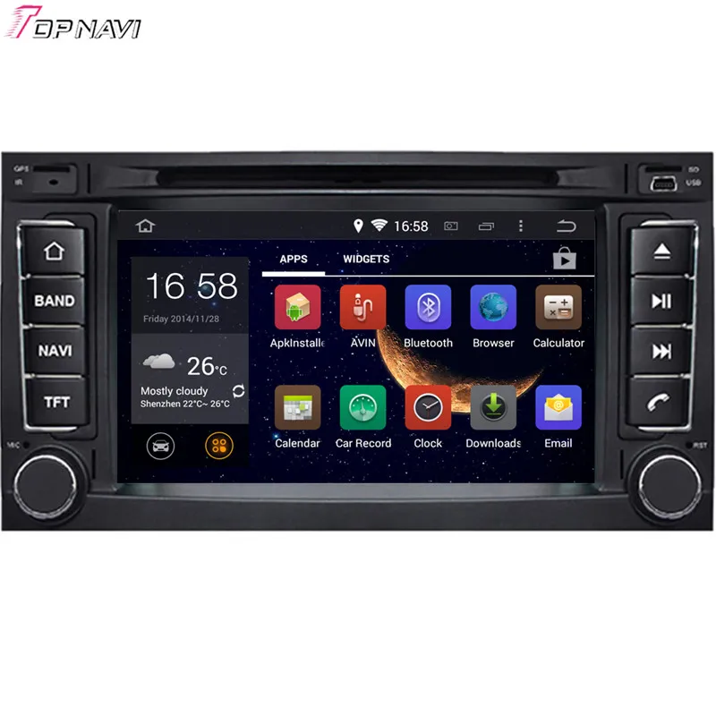 TOPNAVI 7 ''восьмиядерный 4 гб озу Android 6 0 автомобильное радио стерео GPS для VW TOUAREG