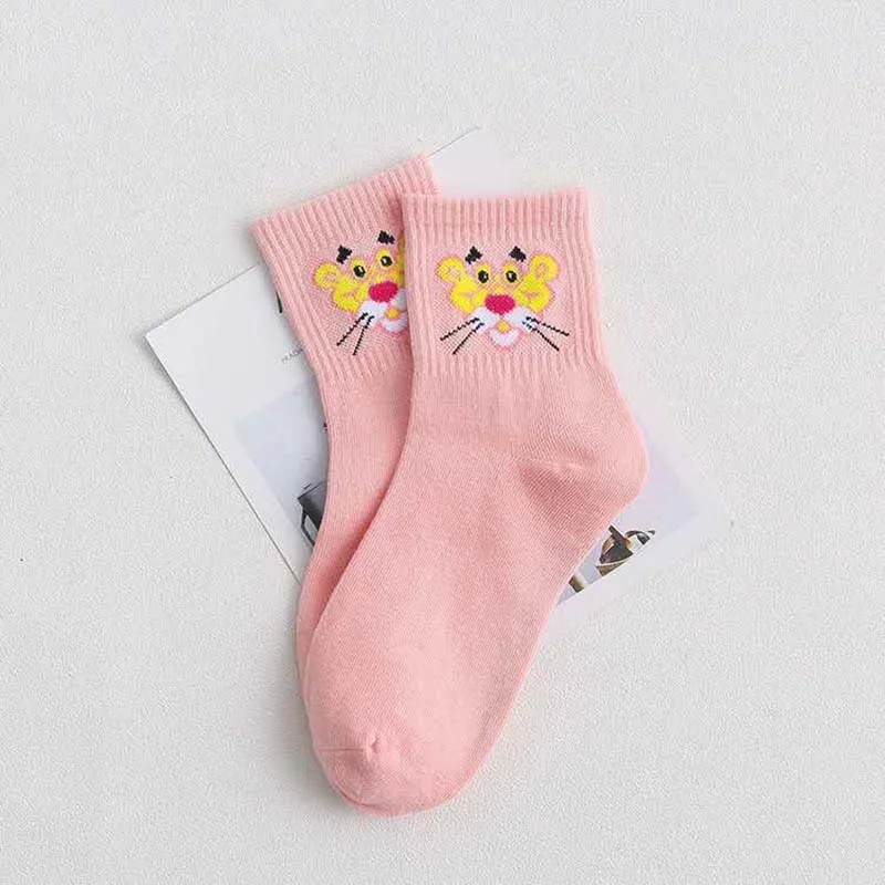 21 Женские носки с героями мультфильмов, хлопковые носки Harajuku, женские милые носки унисекс для скейтбординга, хипстерские модные носки с животным принтом - Цвет: 21
