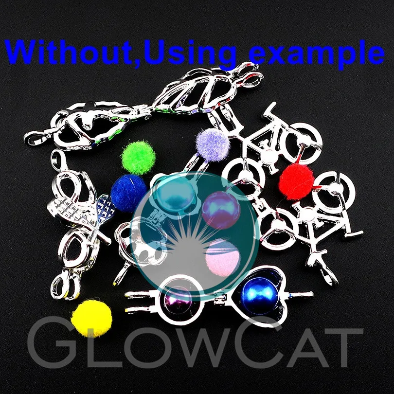 GLOWCAT L502 самолет бусины клетка медальон ожерелья Дети Мальчики диффузор