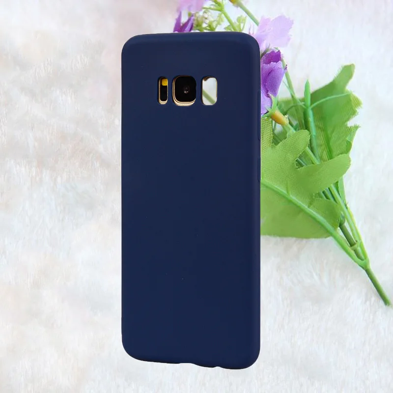 Силиконовый матовый мягкий чехол из ТПУ для телефона Galaxy S8 S9 Plus Samsung J3 J5 J7 A3 A5 A7 2017 S6