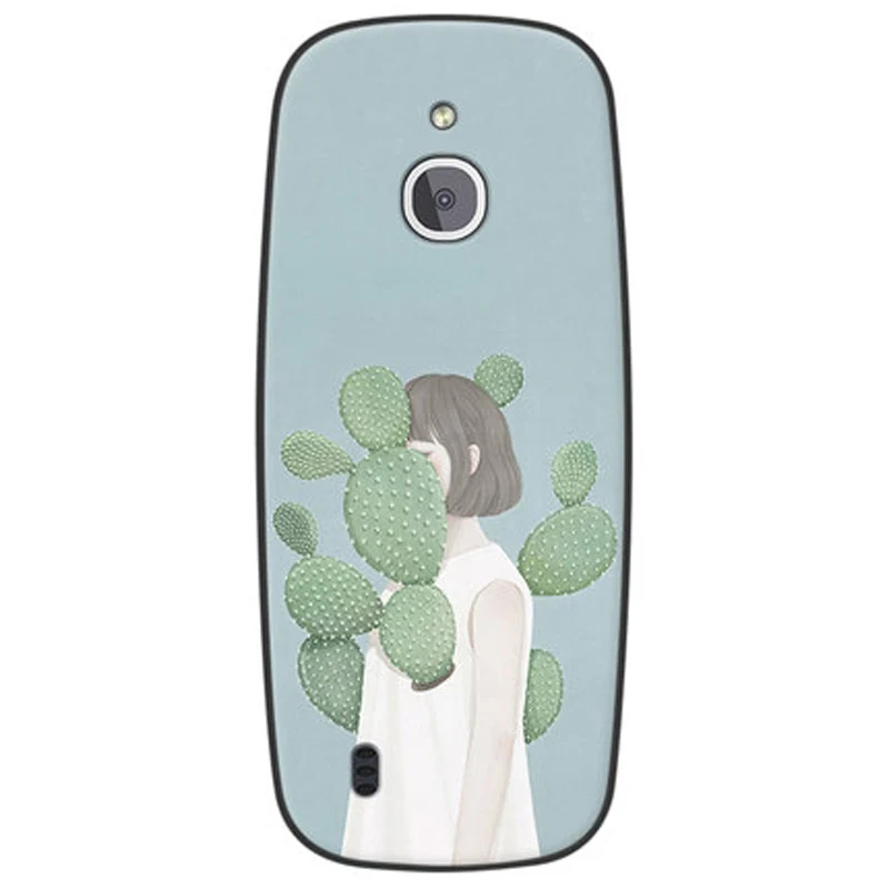 Чехлы с цветами для девочек Nokia 3310 4G мягкий силиконовый чехол телефона 2018 сумки |