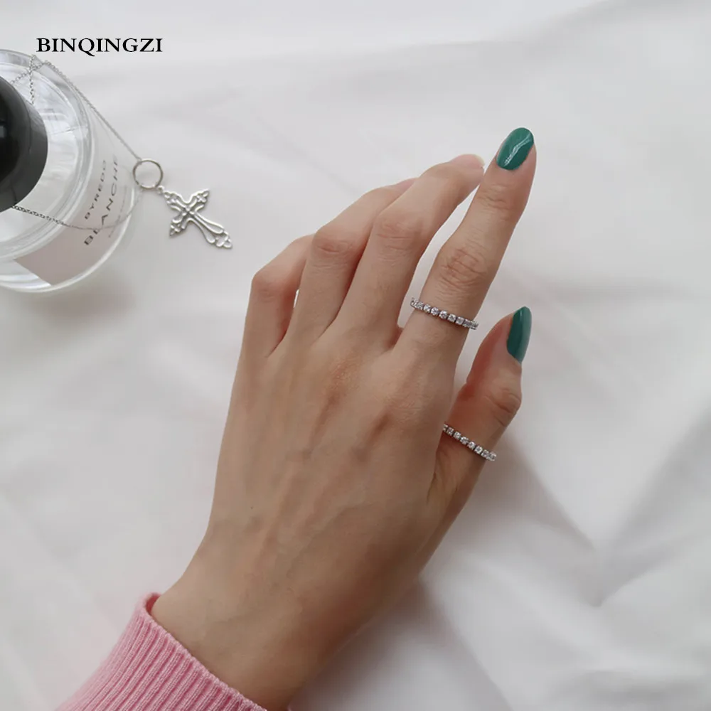 Разноцветные эластичные хрустальные стразы кольца для пальцев 6 мм ювелирные