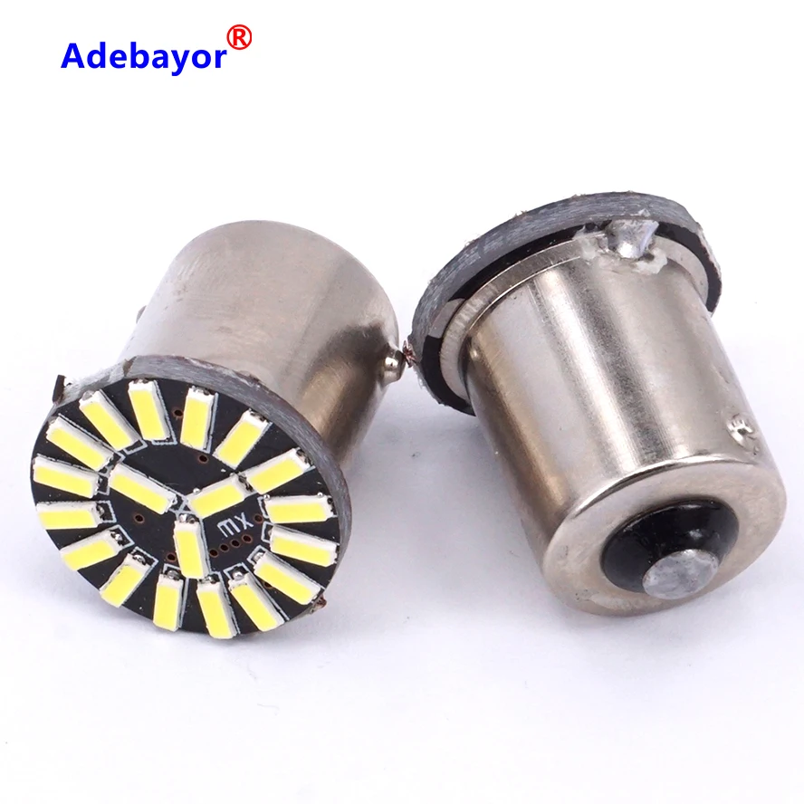 5 шт. 1156 BA15S ошибок P21w 19 для smd стайлинга автомобиля 4014 SMD led лампа rogue canbus поворотов