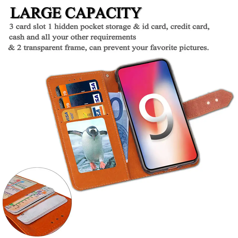 Винтажный 3D Европейская роспись кожаный чехол для iPhone X 7 8 Plus 6 6s Роскошный кошелек