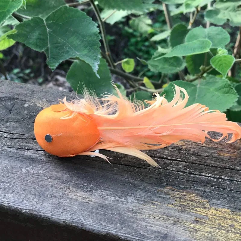 3 шт. декоративные птицы в желтый розовый оранжевый Искусственный Пена Перья птиц