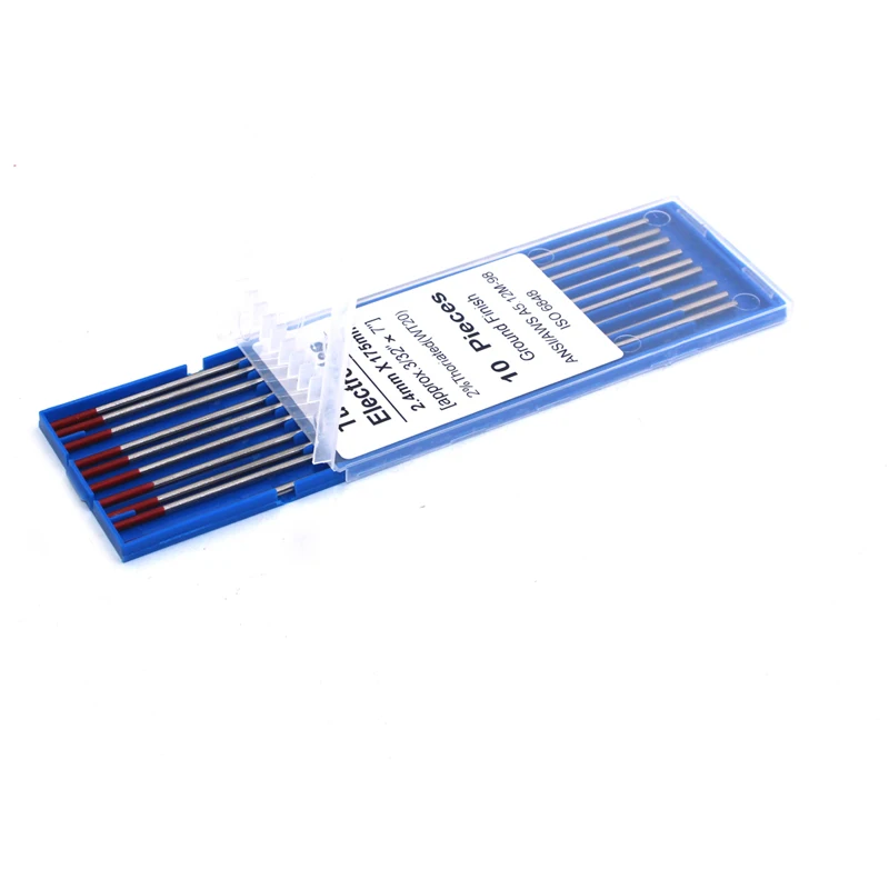 10 шт. красного цвета код 175 мм торий Вольфрам электродная головка с мультиигловой