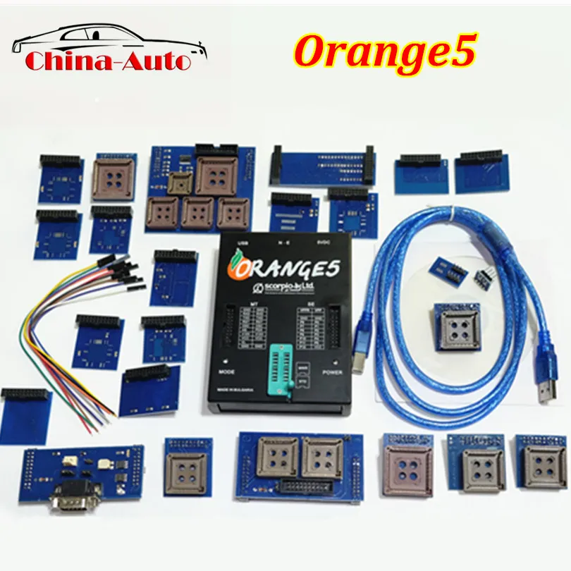 Самая низкая цена OEM Orange5 с полным адаптером оранжевый 5 программатор устройство оборудование+ Улучшенная функция программного обеспечения автомобильный программатор инструмент