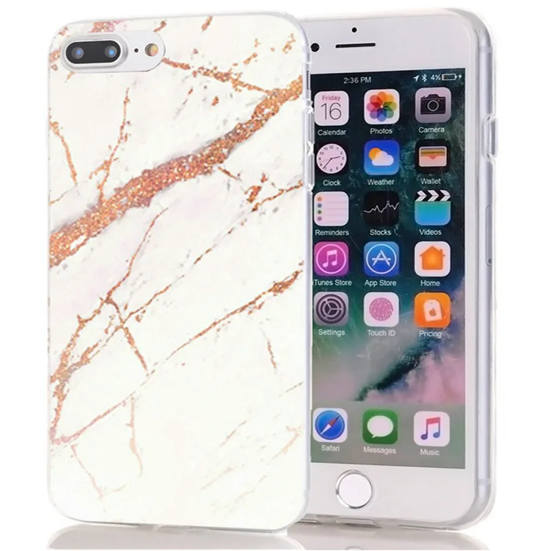 ТПУ Роскошный для iPhone 6 6plus Мягкий чехол дизайн мрамор алмаз 7 8 Plus X XS XR Max Телефон