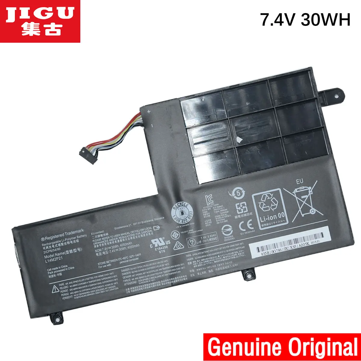 Аккумулятор JIGU L14L2P21 L14M2P21 для ноутбука LENOVO Ideapad 510S 14 S41 70 ISE Yoga 500 14IHW80N5|laptop battery|laptop