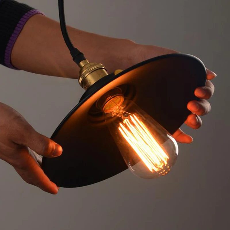 Ретро Droplight E27 подвесные светильники hanglamp промышленный Лофт винтажные лампы бар