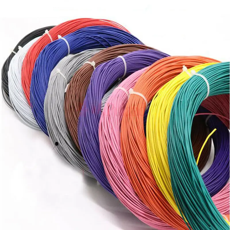 12 ~ 24AWG UL1015 коричневый электронный провод гибкий многожильный кабель шнур из