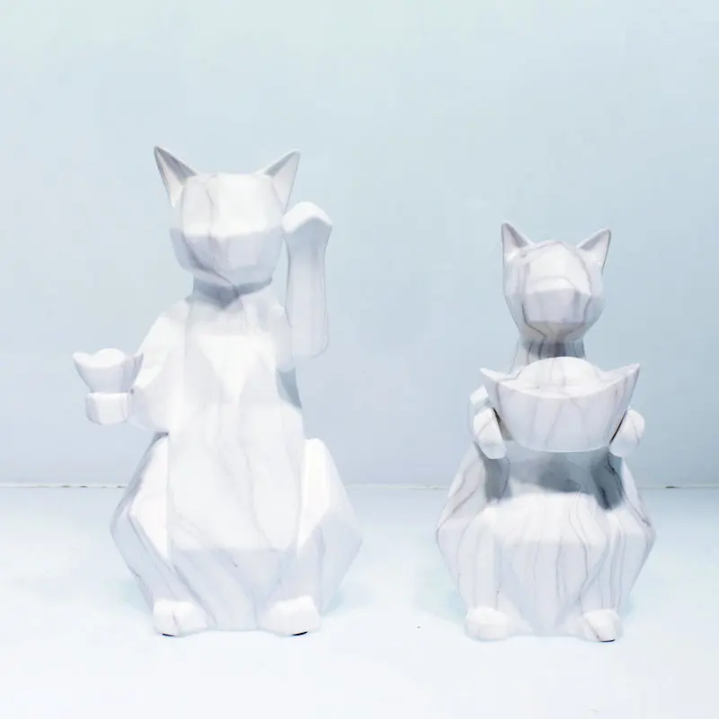 Мраморные современные минималистичные мраморные керамические украшения lucky cat