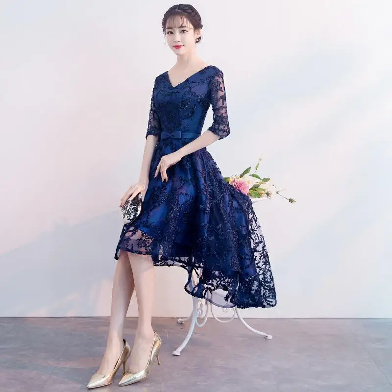 Mrs Win 2019 Новое банкетное вечернее платье женское блестящее сексуальное с