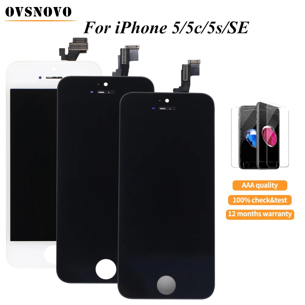 Дисплей pantalla для iPhone 5 10 шт./лот сенсорный экран дигитайзер Замена 5c 5s SE с