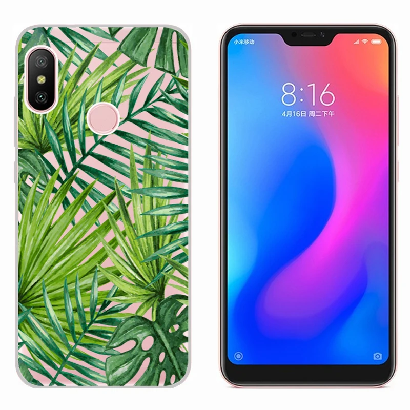 Чехол для Xiaomi Mi A2 Lite 5 84 дюймов Мягкий силиконовый прозрачный чехол задней панели
