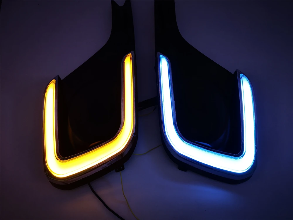 Автомобильный мигающий 1 комплект led drl дневные ходовые огни с противотуманной лампой отверстие крышка функция поворотник для suzuki swift
